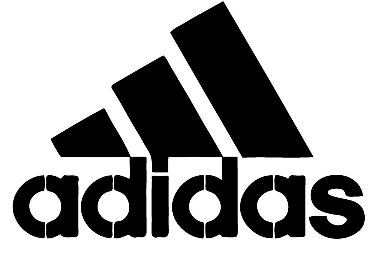 Adidas Logo Mylar Stencil (Design 2), Reusable 190 Micron