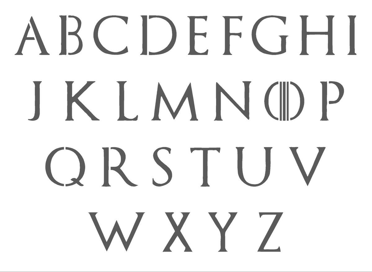 Game of Thrones Style Alphabet Mylar Stencil, Reusable 190 Micron