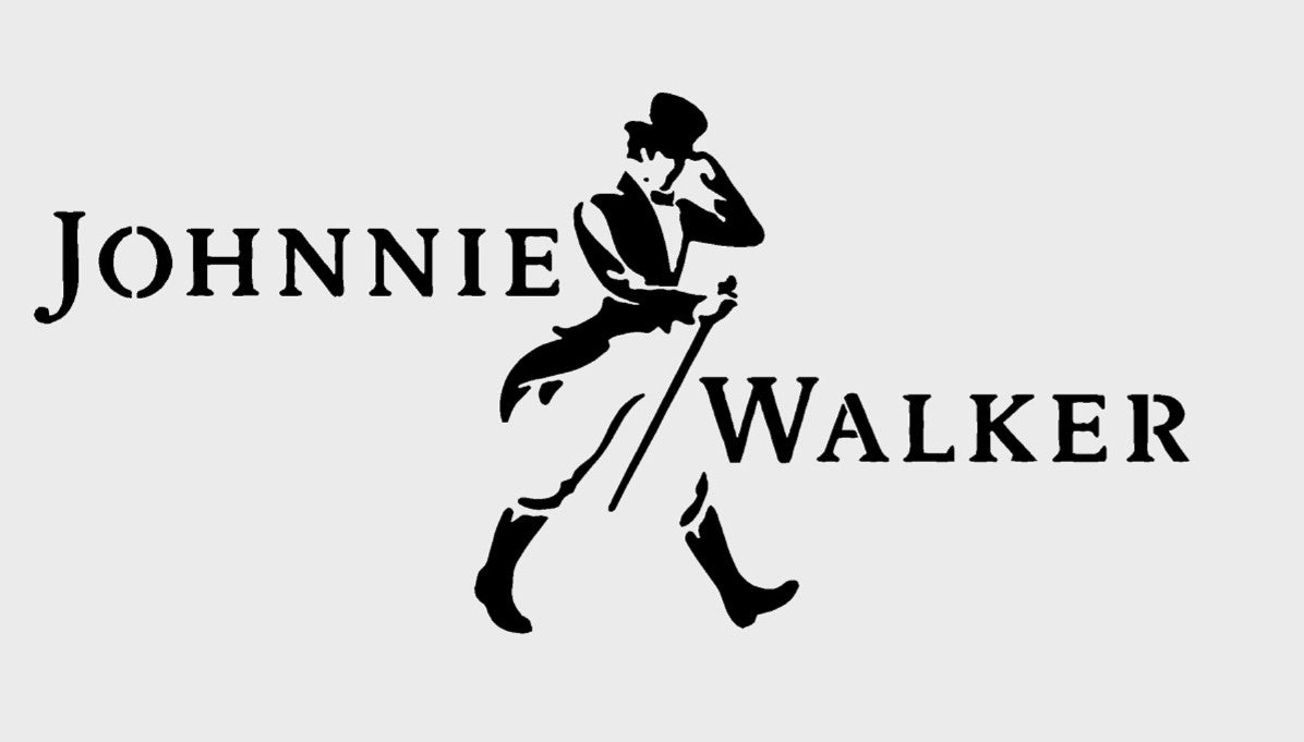 Johnnie Walker Mylar Stencil, Reusable 190 Micron