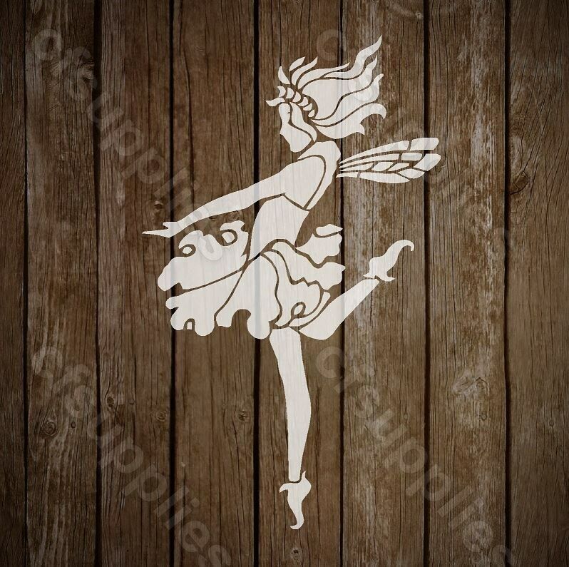 FAIRY melinex STENCIL nurseries rustic SHABBY CHIC A5/A4 *NEW 190 micr