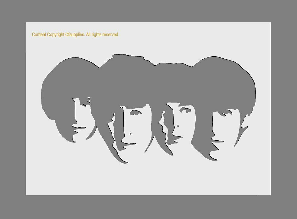 MYLAR STENCIL 'The Beatles'