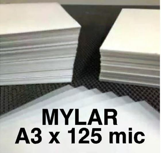 Mylar Stencil Sheets Blank  50 x A3 Great Price 125 micron Reuseable