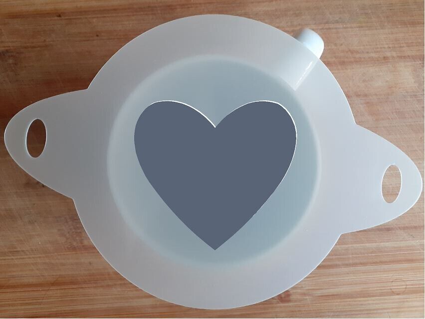 110mm Heart Stencil