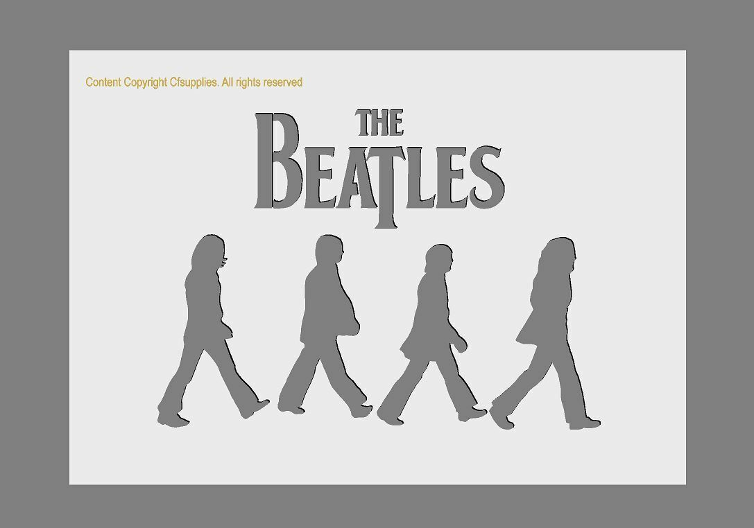 Mylar Stencil The Beatles various