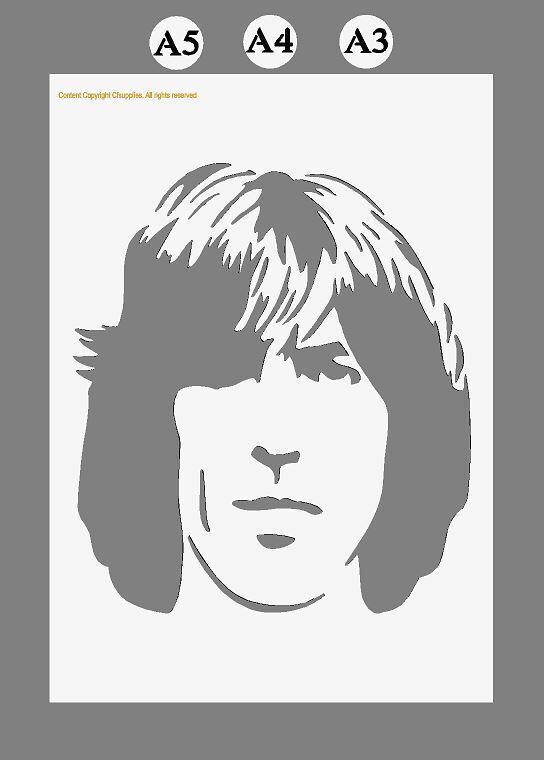 Mylar Stencil The Beatles Lennon McCartney Ringo (5)