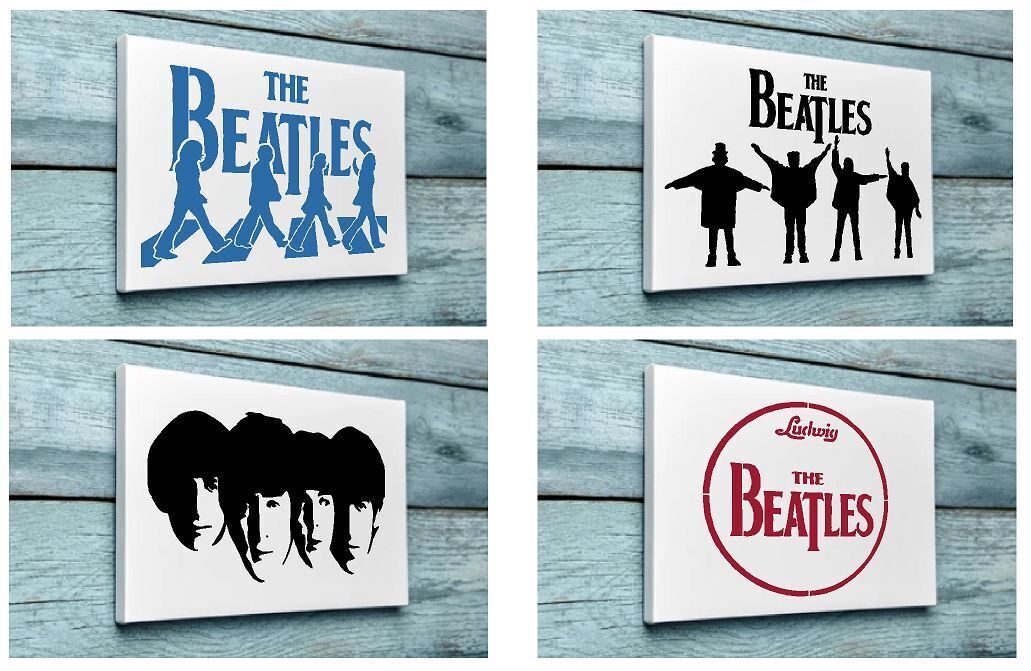 MYLAR STENCIL 'The Beatles Help'