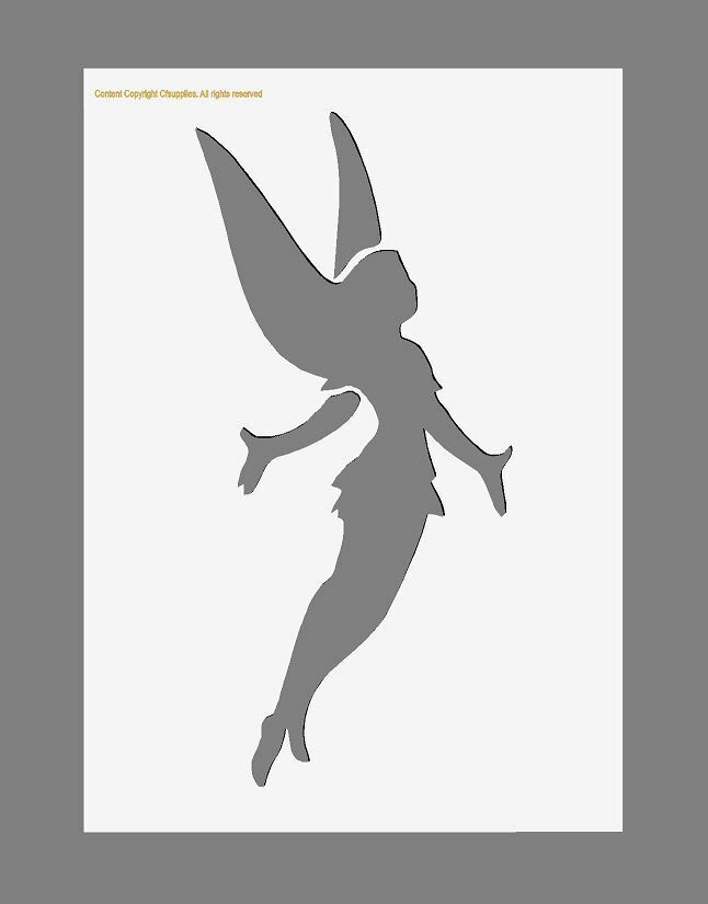 FAIRY melinex STENCIL nurseries rustic SHABBY CHIC A5/A4 *NEW 190 micr