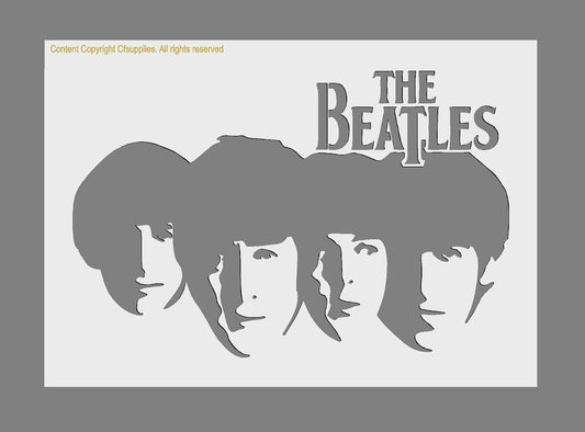 MYLAR STENCIL 'The Beatles' (4)