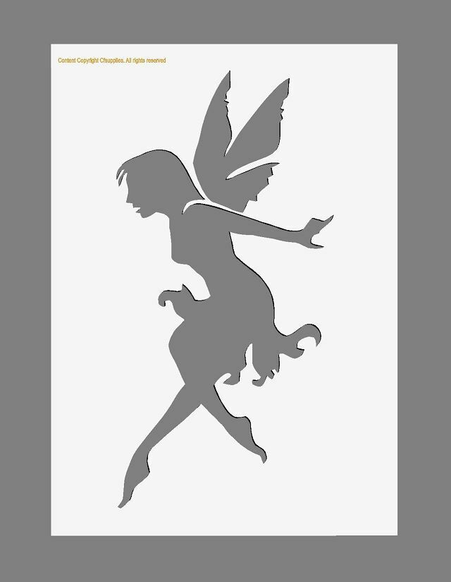 FAIRY melinex STENCIL nurseries rustic SHABBY CHIC A5/A4 *NEW 190 micr