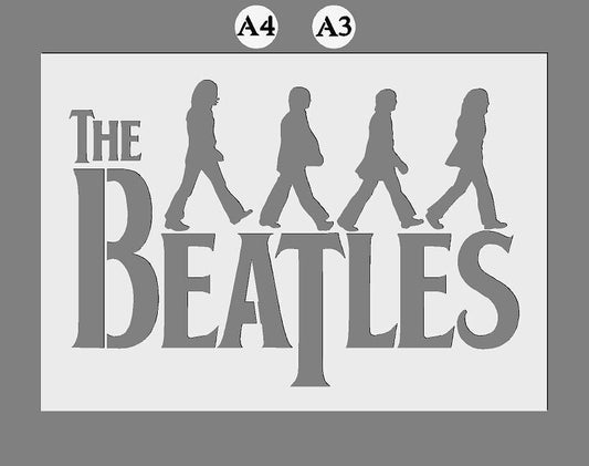 MYLAR STENCIL 'The Beatles' Abbey Road Theme