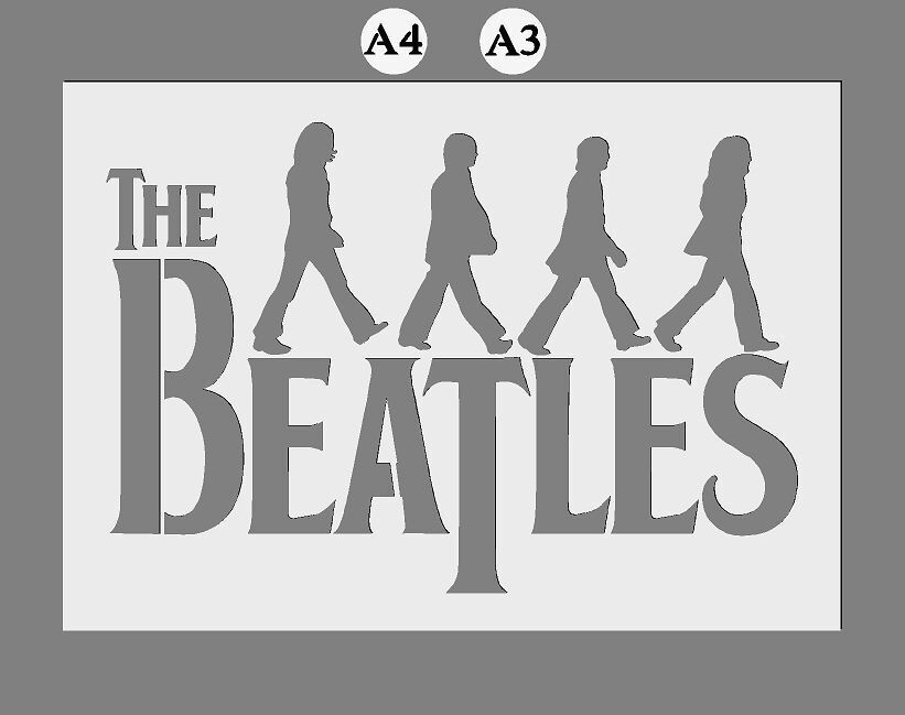 MYLAR STENCIL 'The Beatles' Abbey Road Theme