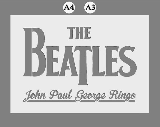 MYLAR STENCIL 'The Beatles' (9)