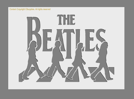MYLAR STENCIL Abbey Road 'The Beatles'
