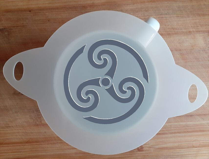 110mm Celtic Spiral Mylar Stencil