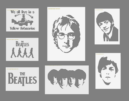 Mylar Stencil The Beatles various