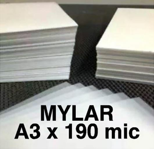 MYLAR STENCIL Blank Sheets LASER SAFE 20 x A3 190 micron REUSABLE