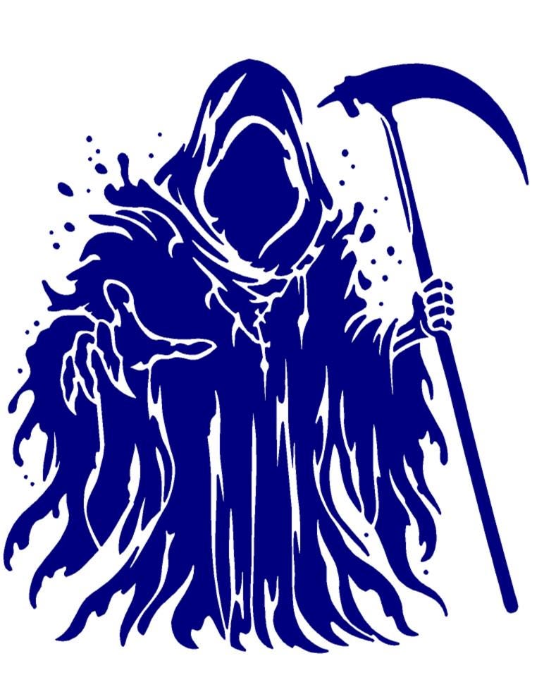 Reaper Stencil: Reusable 190 Micron Mylar, Art & Decor