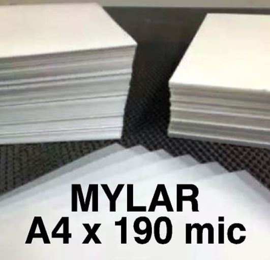 A4 Mylar Stencil sheets 190 micron (5 - 1000) 297mm x 210mm