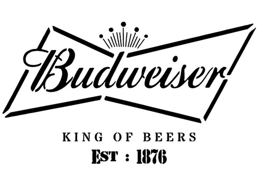 Budweiser Mylar Stencil, Reusable 190 Micron
