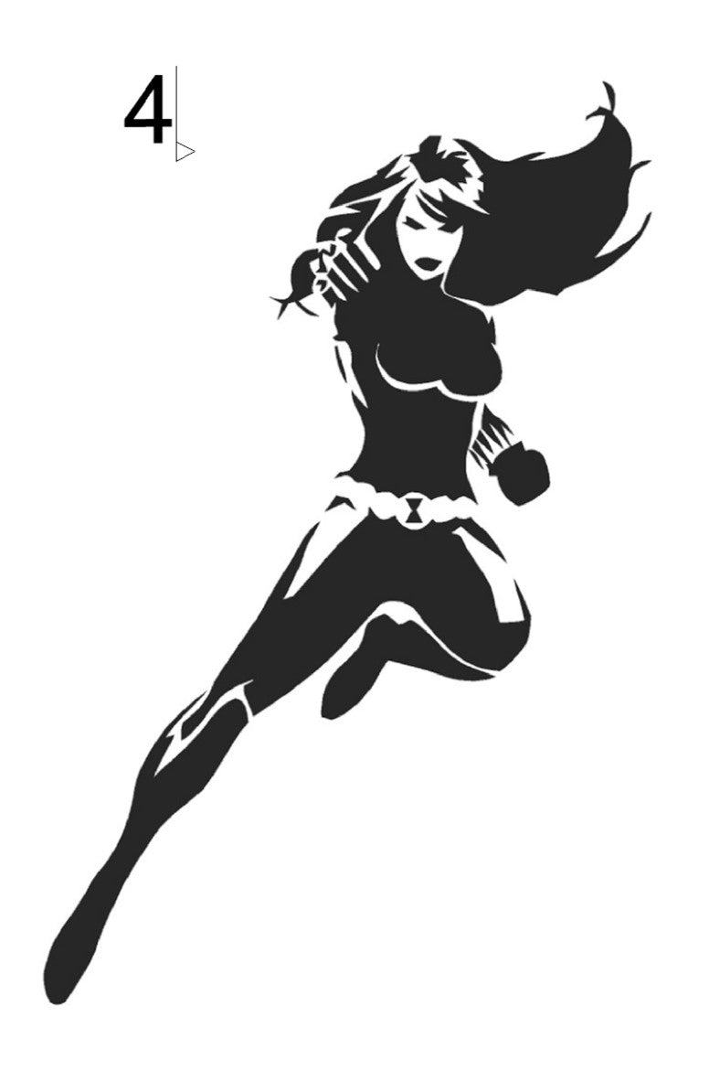 Superhero Stencils – A4 & A3 – Choice of Design