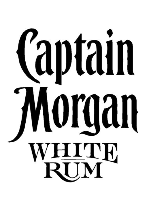 Captain Morgan Mylar Stencil, Reusable 190 Micron