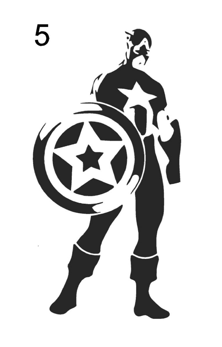 Superhero Stencils – A4 & A3 – Choice of Design