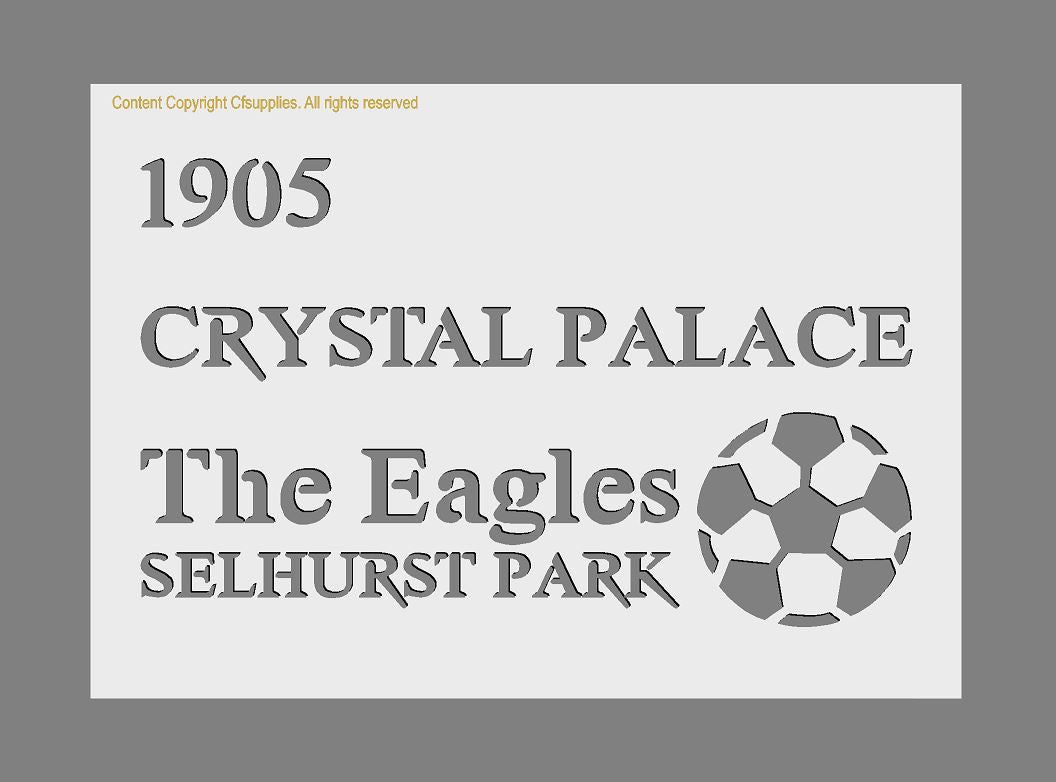 Football Clubs Custom Mylar Stencil