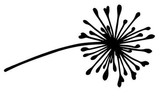 Dandelion Mylar Stencil, Reusable 190 Micron