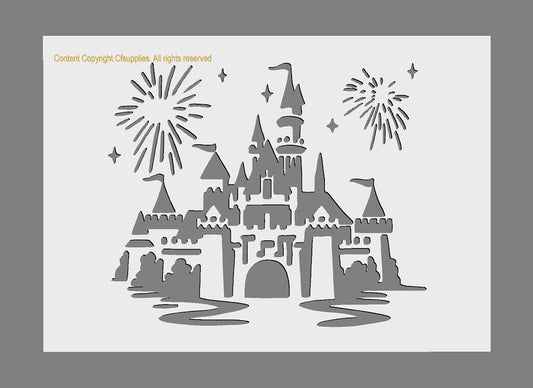 Disney Castle Mylar Stencil