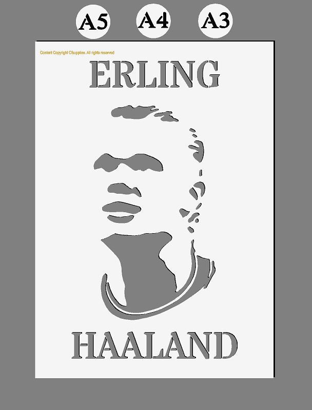 Erling Haaland Mylar Stencil