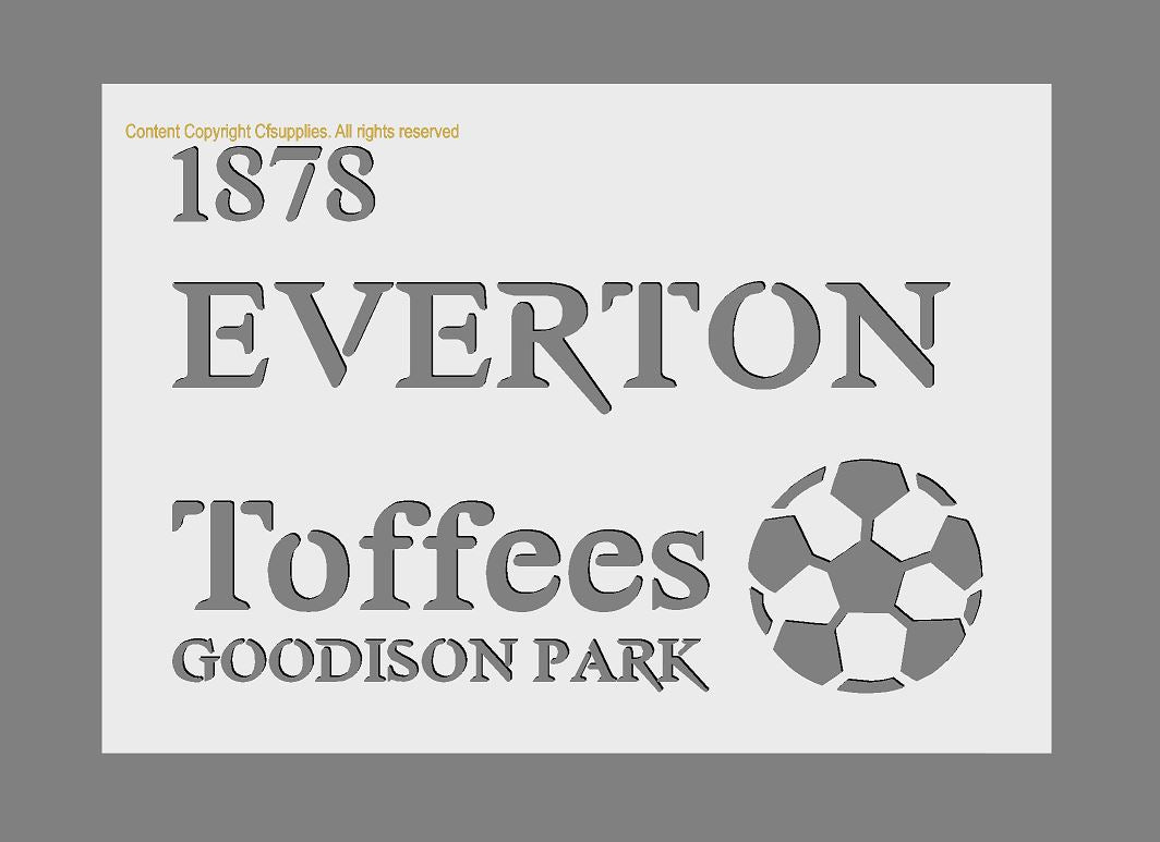 Football Clubs Custom Mylar Stencil