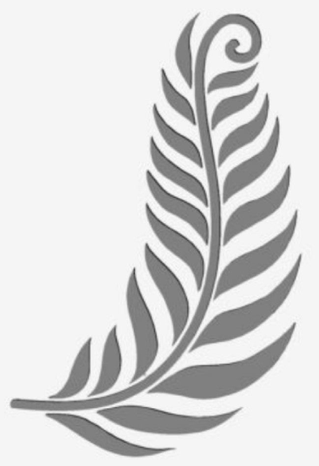 Fern Leaf Mylar Stencil, Reusable 190 Micron, A5/A4/A3