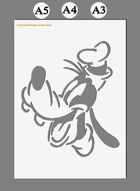 Goofy Disney Mylar Stencil A5/A4/A3 sizes 190 micron(1)