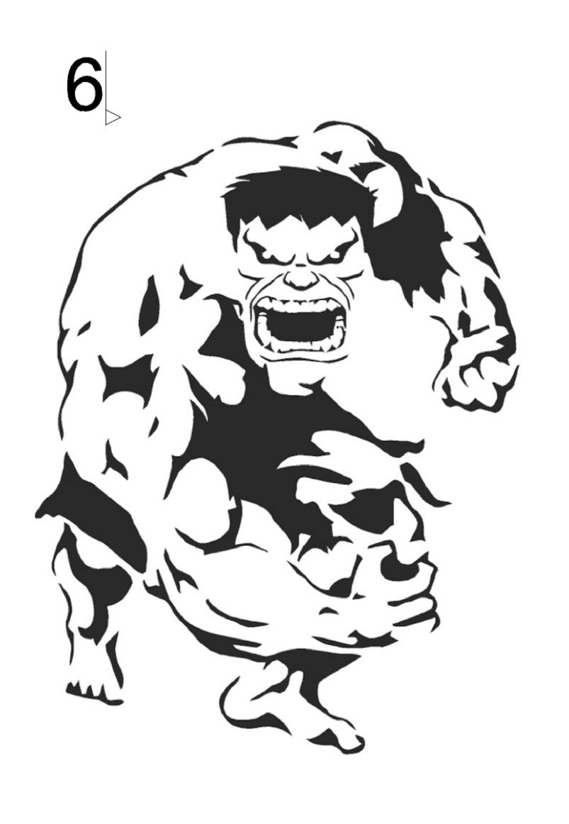 Superhero Stencils – A4 & A3 – Choice of Design