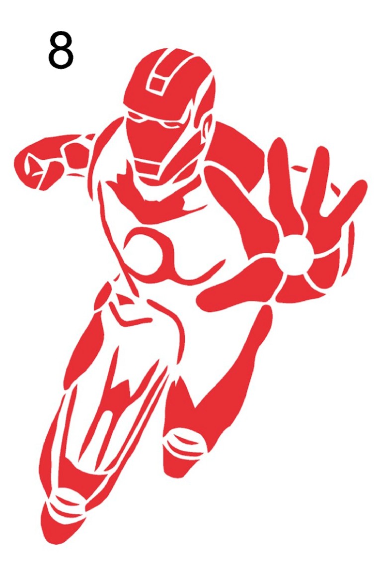 Superhero Stencils – A4 & A3 – Choice of Design