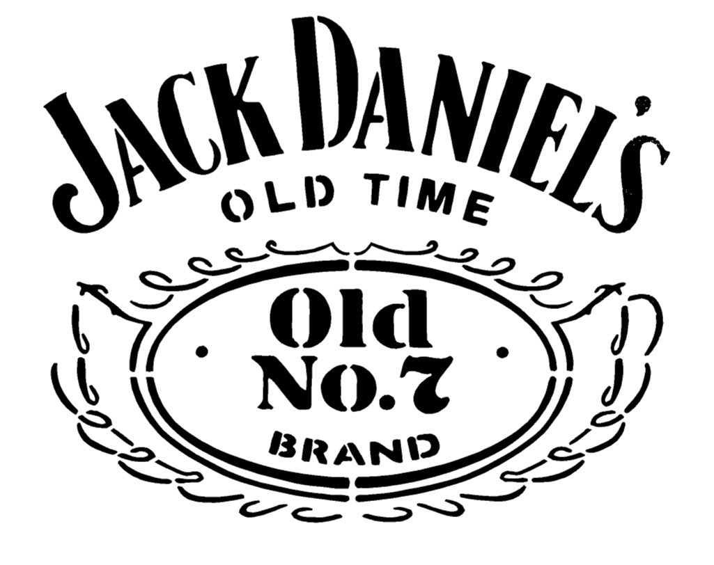 Jack Daniel's Old Time Mylar Stencil, Reusable 190 Micron