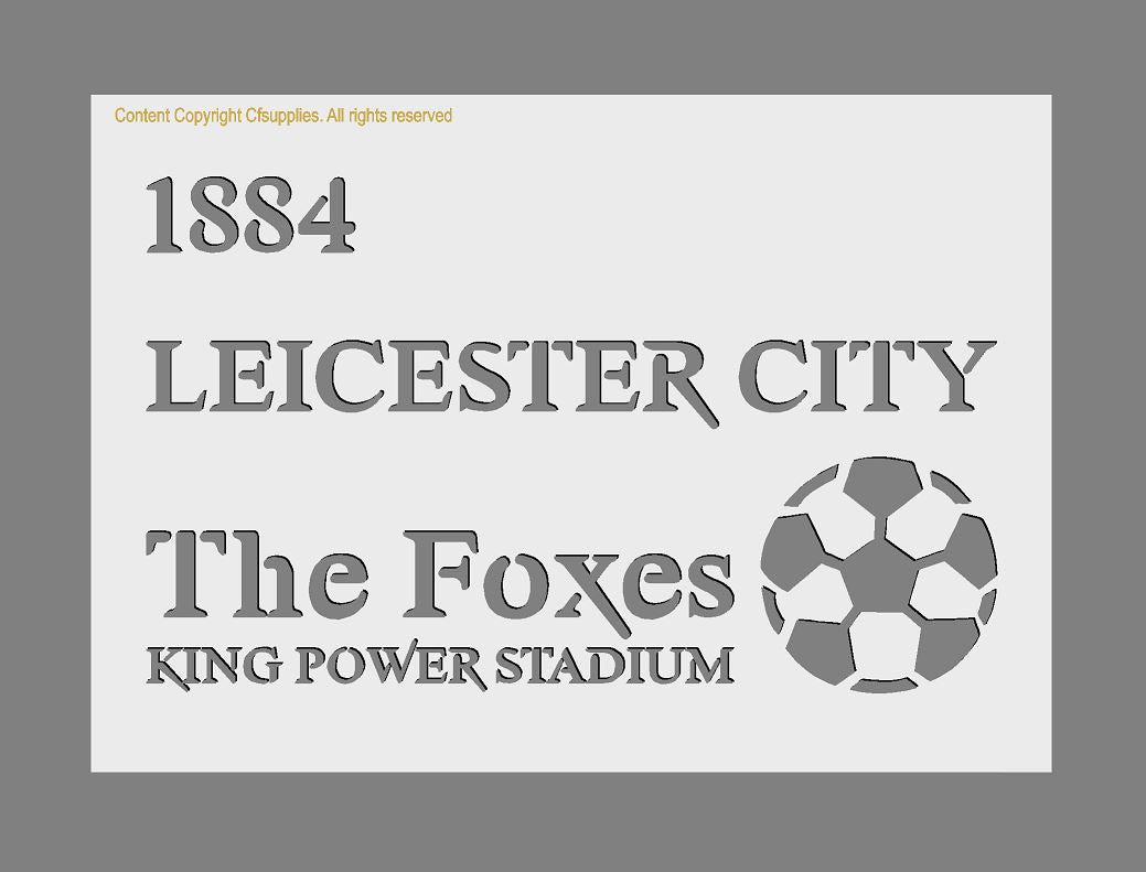 Football Clubs Custom Mylar Stencil