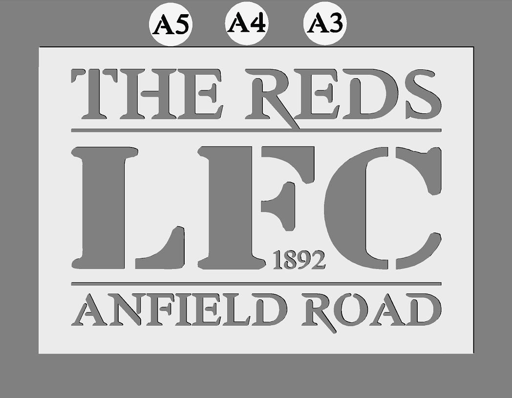 Customised Football Club Mylar Stencil | Any Club