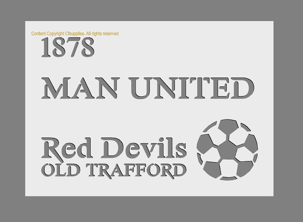 Football Clubs Custom Mylar Stencil