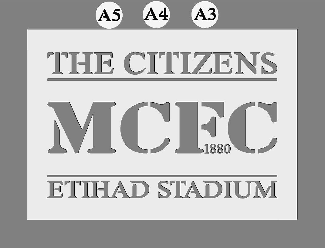 Customised Football Club Mylar Stencil | Any Club