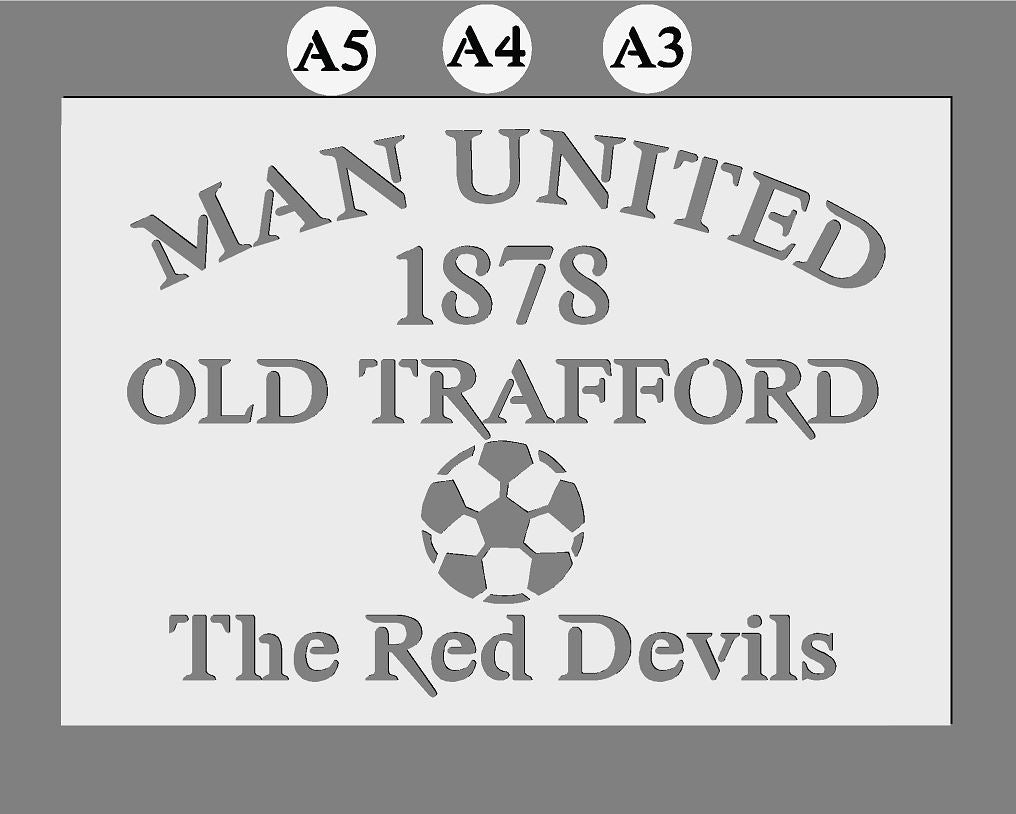 Any Football Club Custom Mylar Stencil