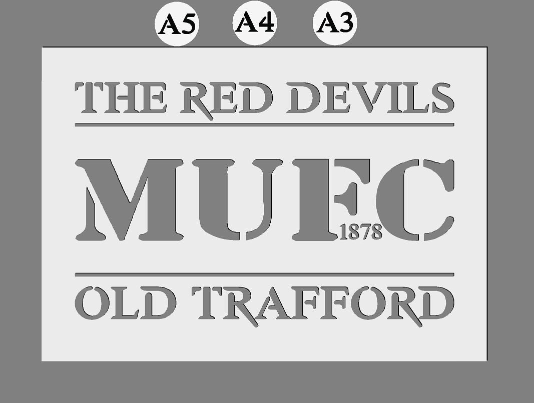 Customised Football Club Mylar Stencil | Any Club