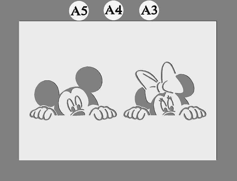 Personalised Cartoon character Mylar Stencil, Reusable 190 Micron