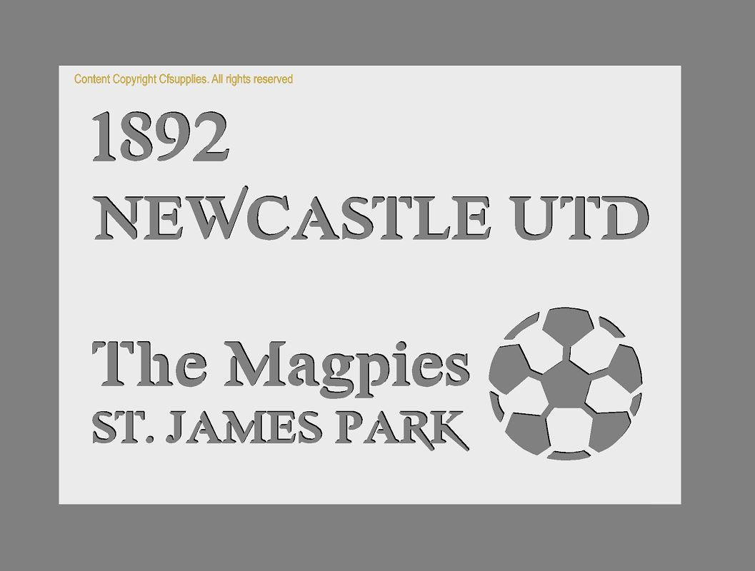 Football Clubs Custom Mylar Stencil