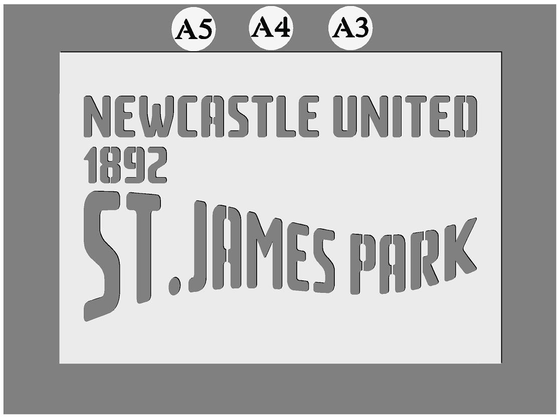 Football Club of your choice Mylar Stencil