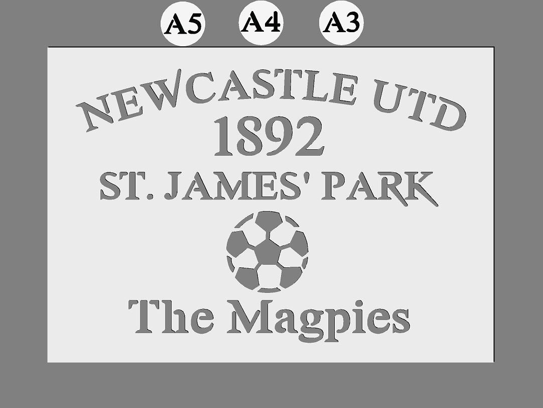 Any Football Club Custom Mylar Stencil