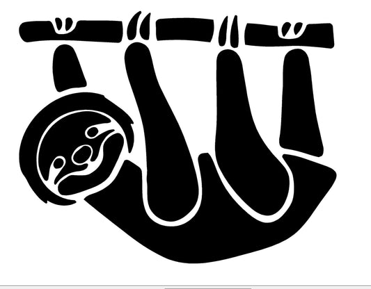 Sloth on a Branch Mylar Stencil, Reusable 190 Micron
