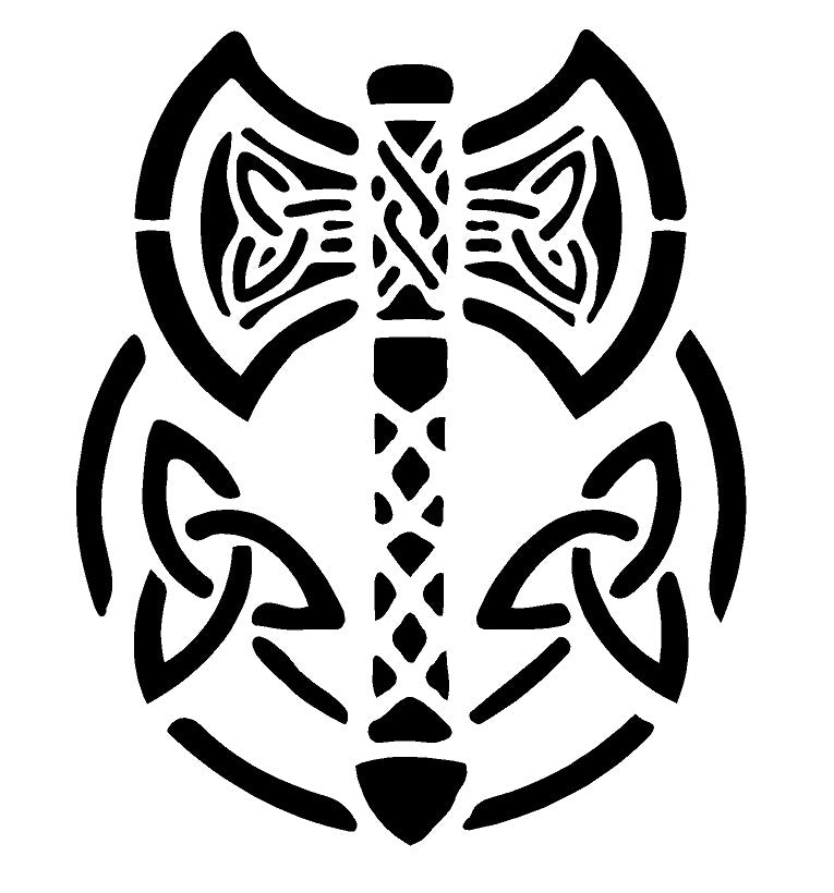 Viking and Celtic Mylar Stencils, 16 Designs, Reusable 190 Micron