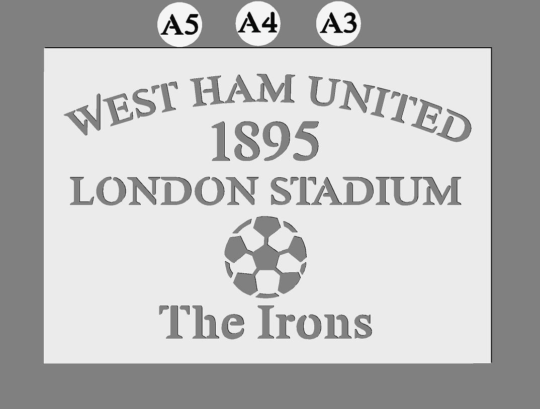 Any Football Club Custom Mylar Stencil