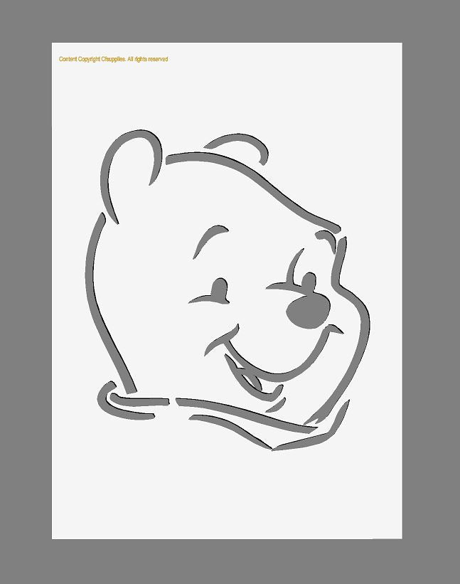 Winnie The Pooh Mylar Stencil A5/A4/A3 sizes 190 micron